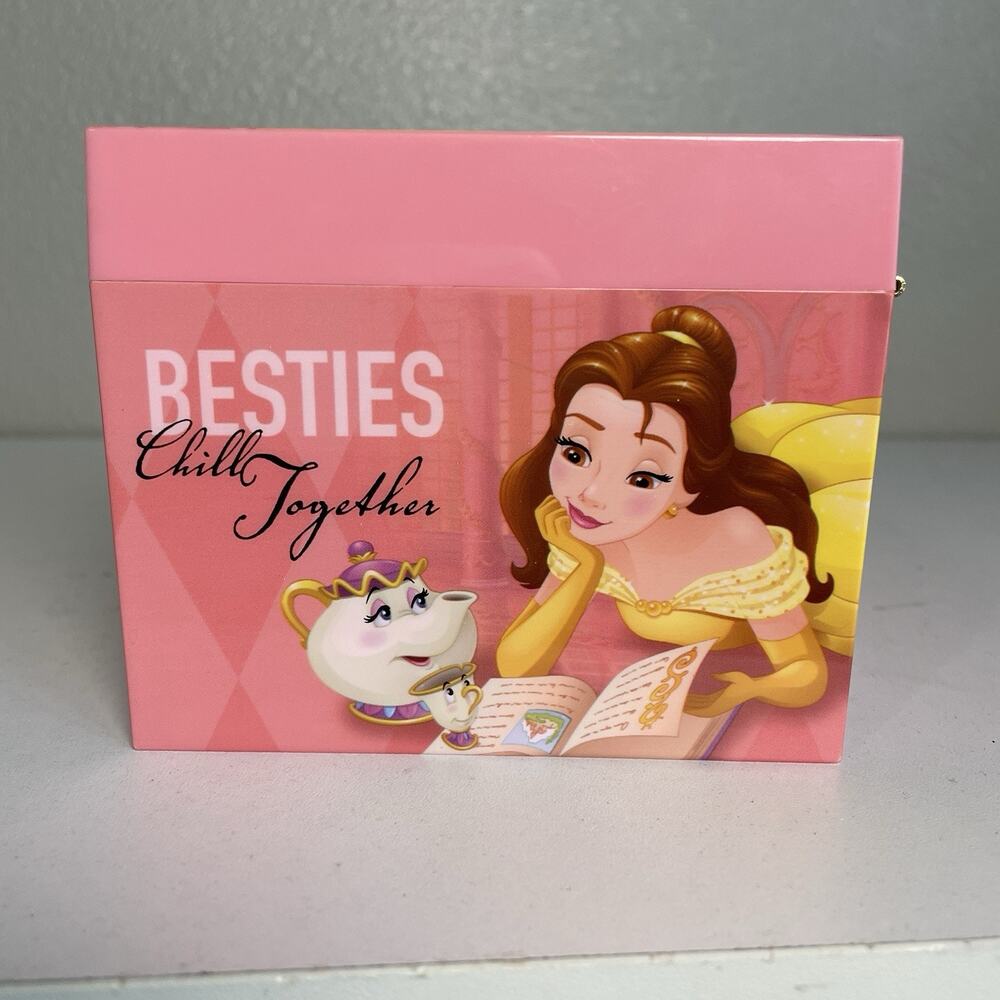 Vintage 90s Disney Princess Belle Beauty & The Beast Music Jewelry Box - Works! - Picture 5 of 8